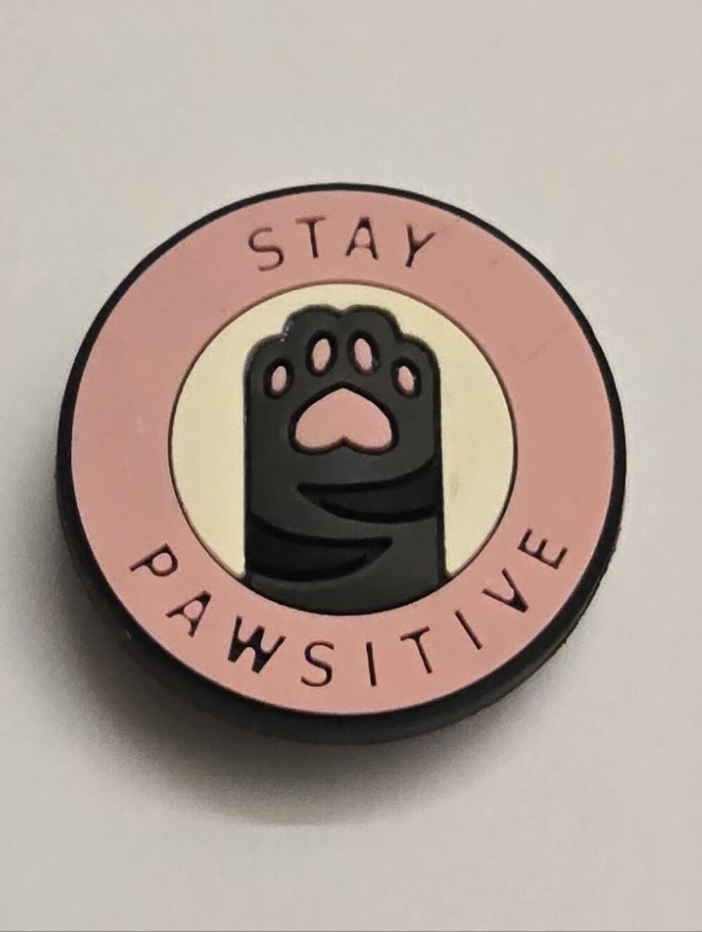 3/$10 Stay Pawsitive Croc Charm